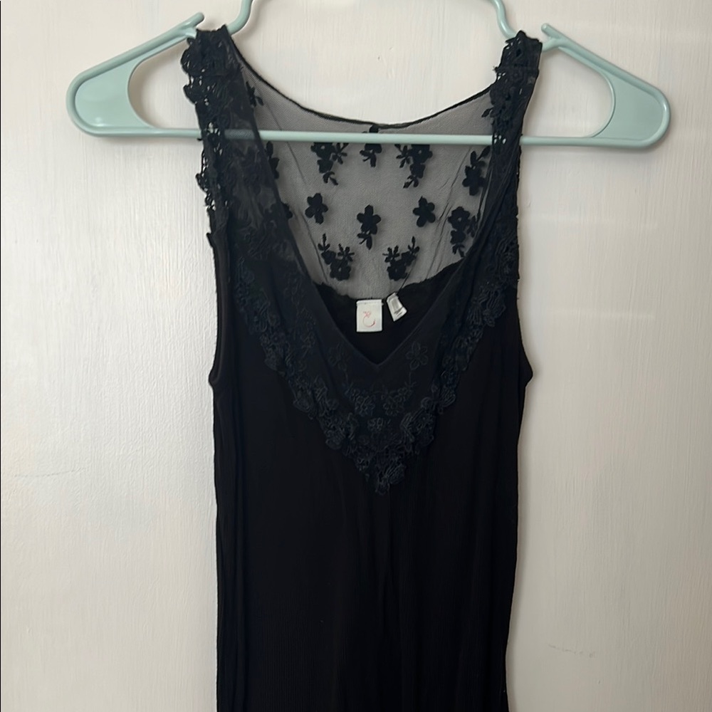 Black Sleeveless Eloise Anthropologie Top